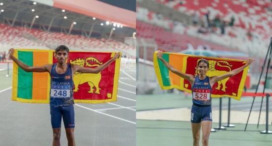 Lahiru takes gold, Nethmi grabs bronze in Bahrain